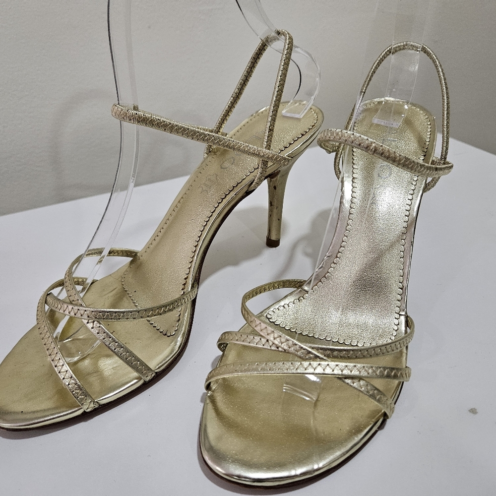 Aldo Gold Padda Strappy Heels